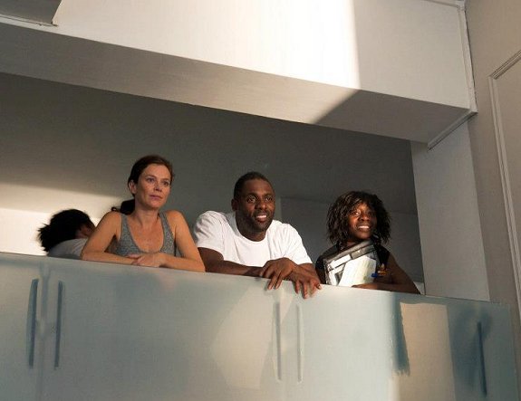 writer/director Idris Elba on the set